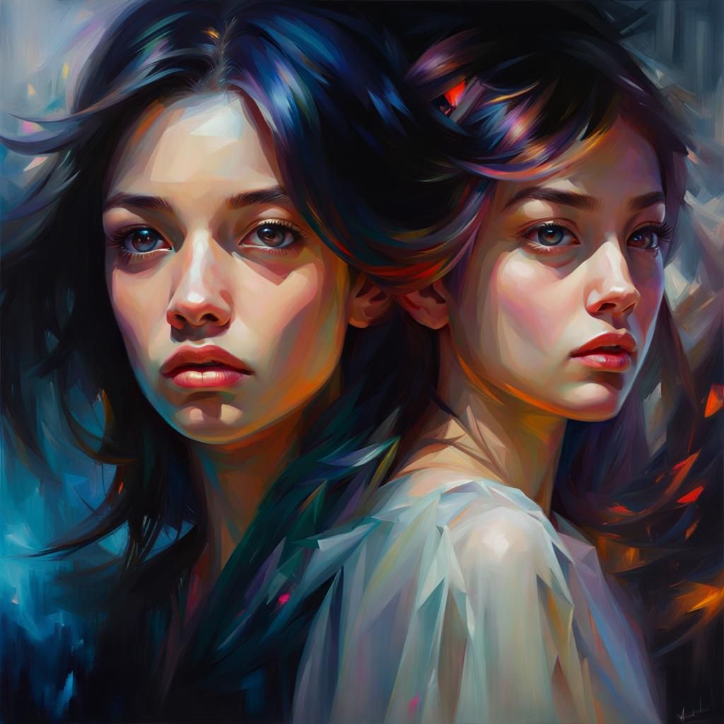 Soulful Eyes Portrait with Dark Desires