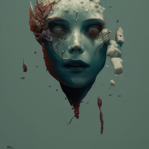 Dismembered Body in Detailed Matte Painting