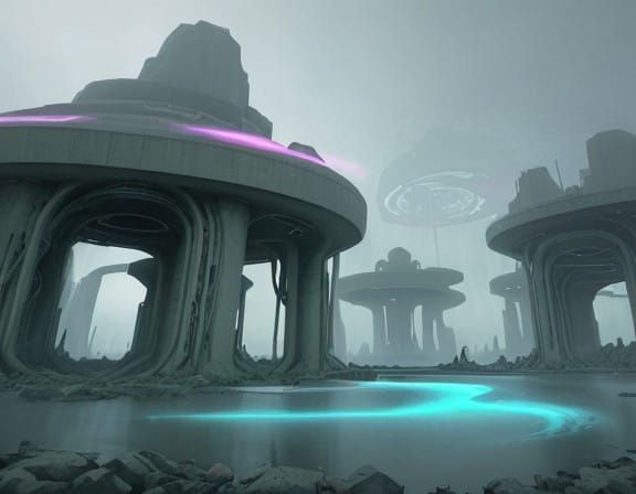 Dark Fantasy Portal in Abandoned Time Machine