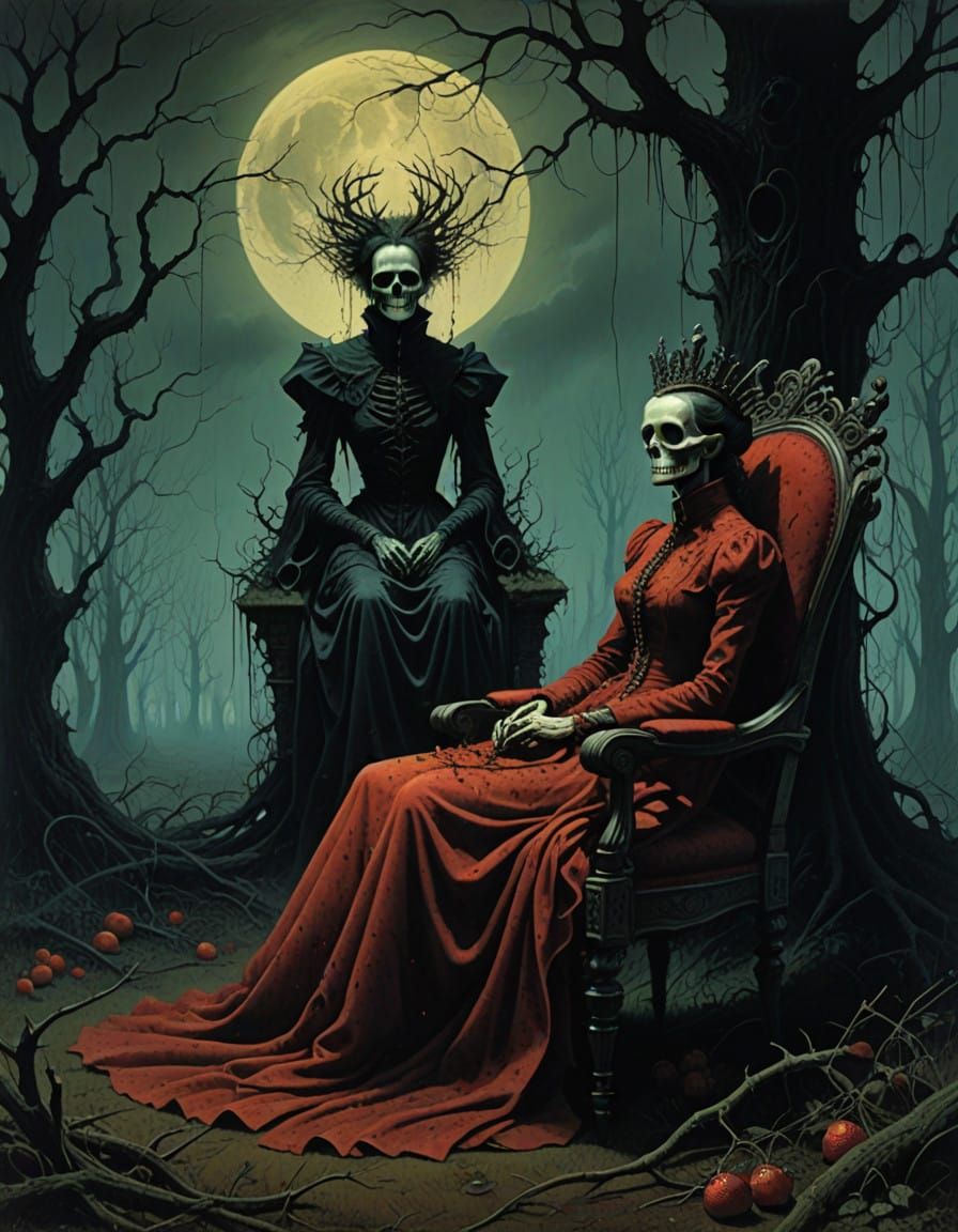 Dark Strawberry Queen Reigns in Haunting Gothic Horror