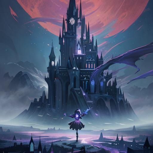 Fantastical Magical Girl Concept Art