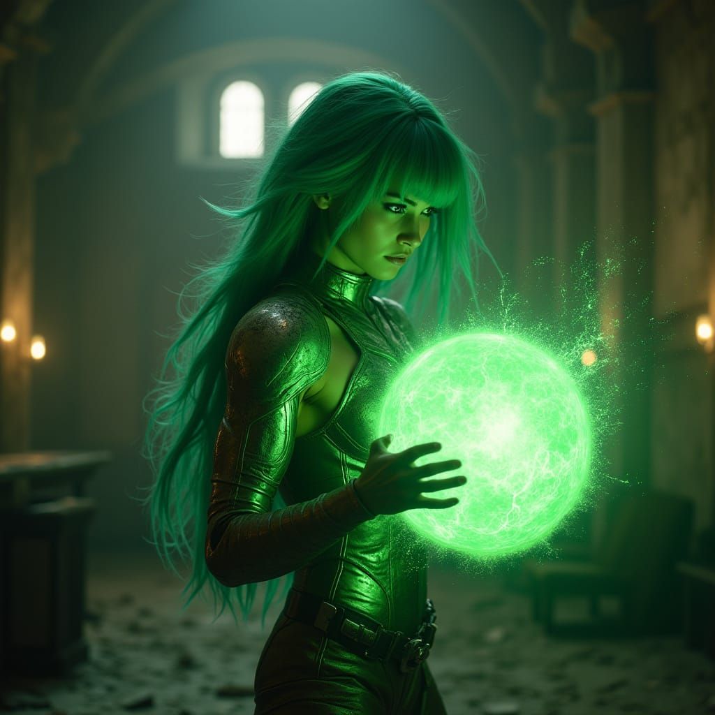 Ethereal Warrior in Saiyan Armor