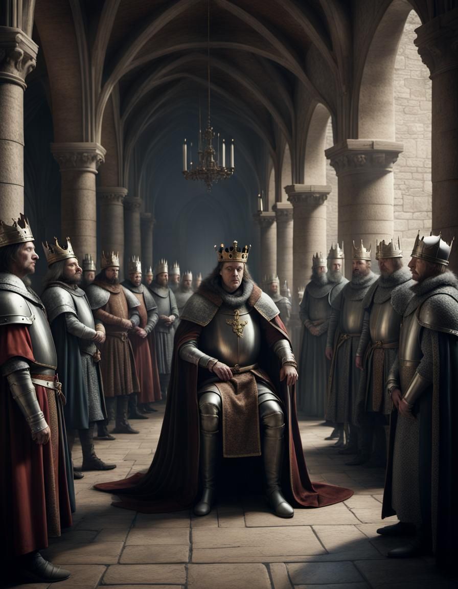 Dystopian Medieval King's Court in 3D