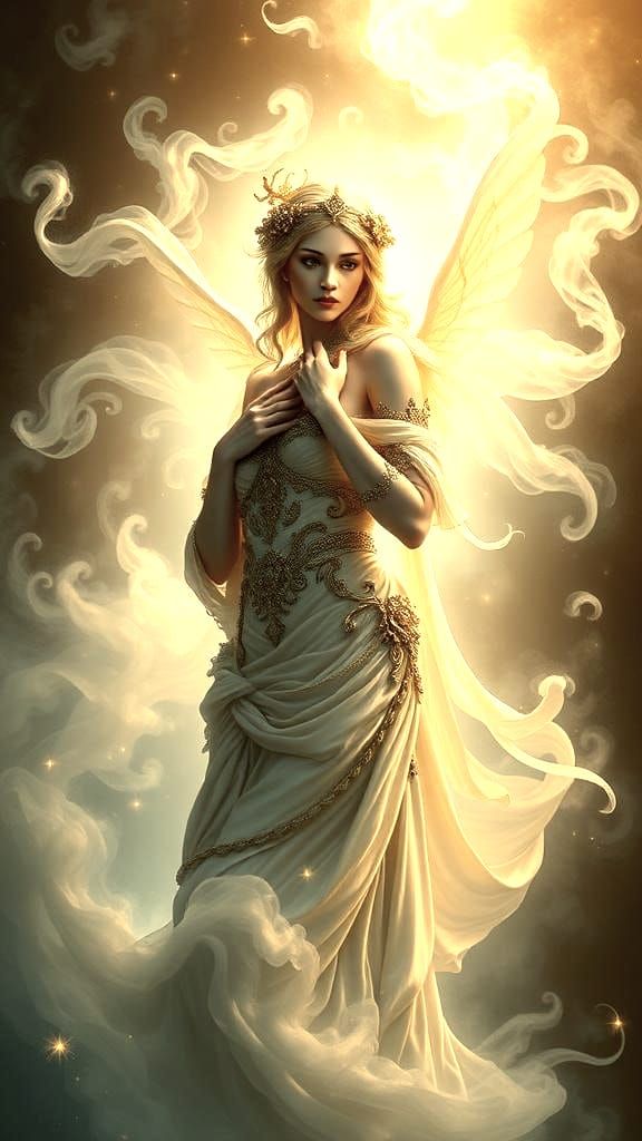 Beautiful Maleficent in Michelangelo Style