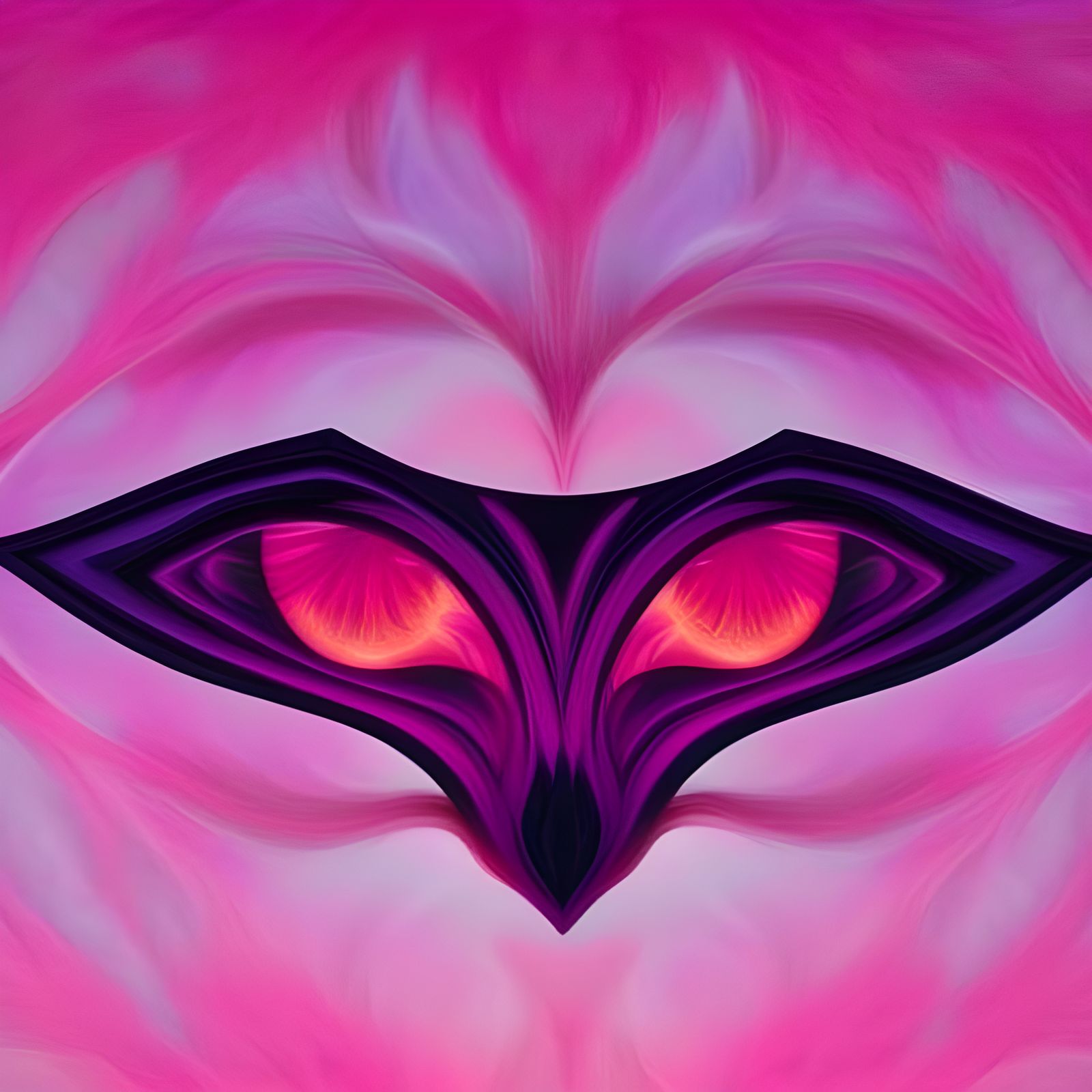 Symmetrical Flower Cat's Eye Portal in Elven Landscape