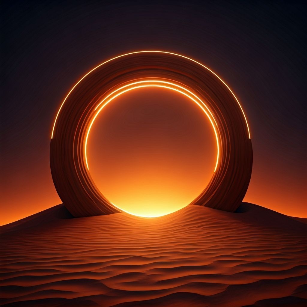 Glowing Desert Archway to Another World