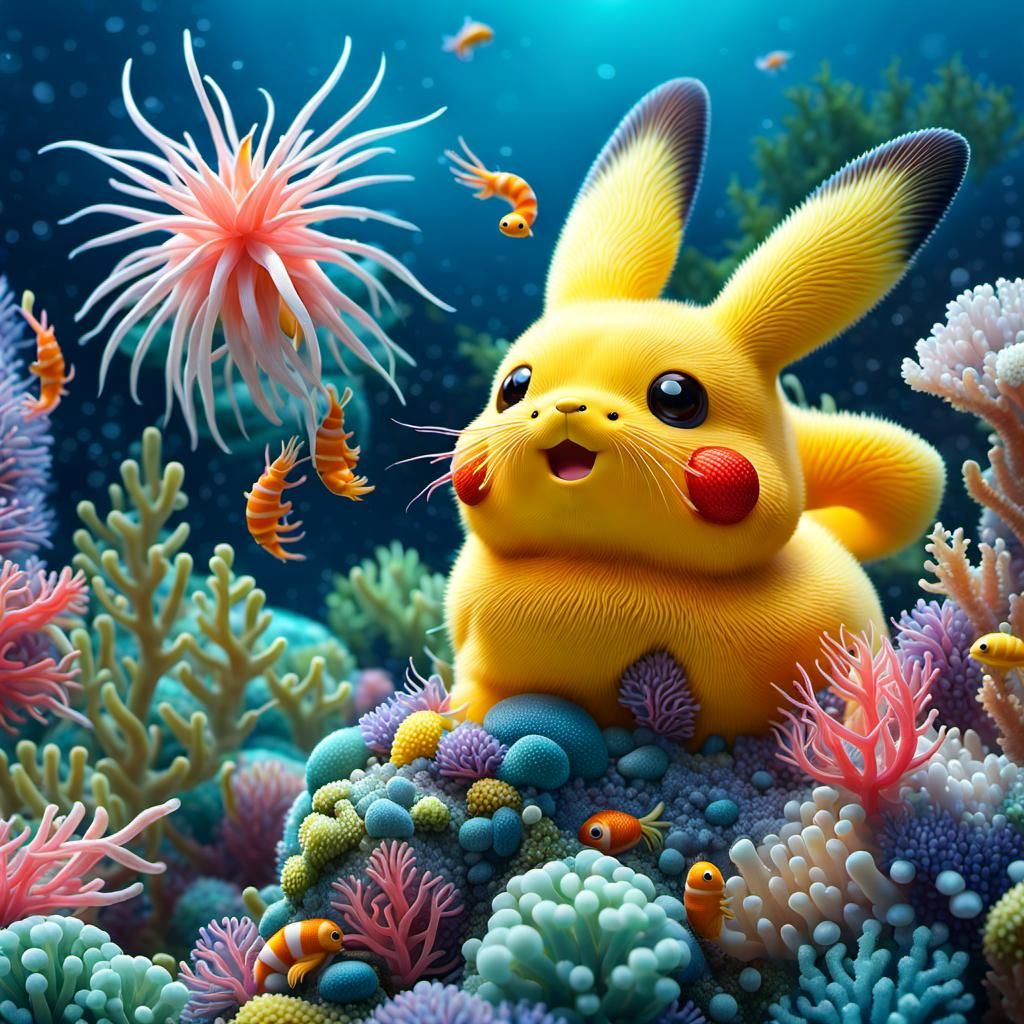 Kawaii Sea Bunny Slug in Macro Photography Style