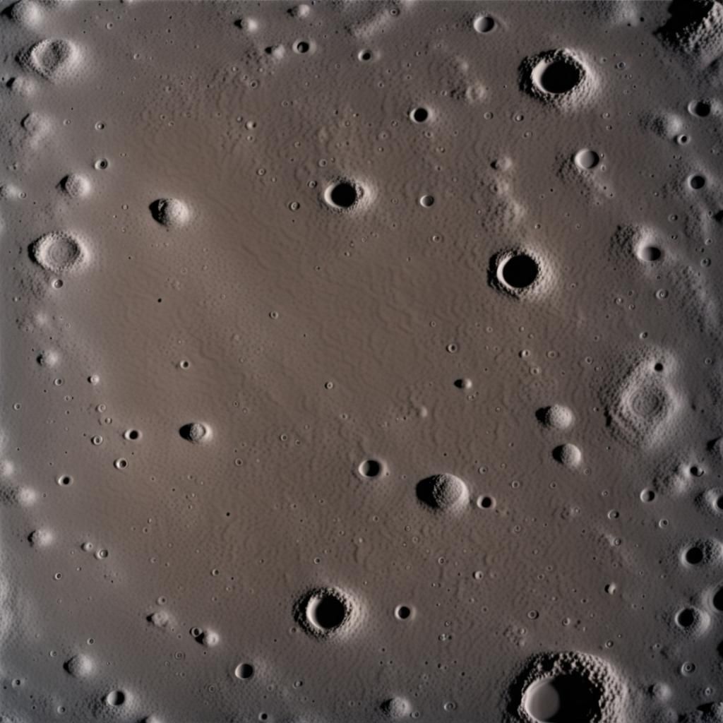 Detailed Lunar Surface with Numerous Craters