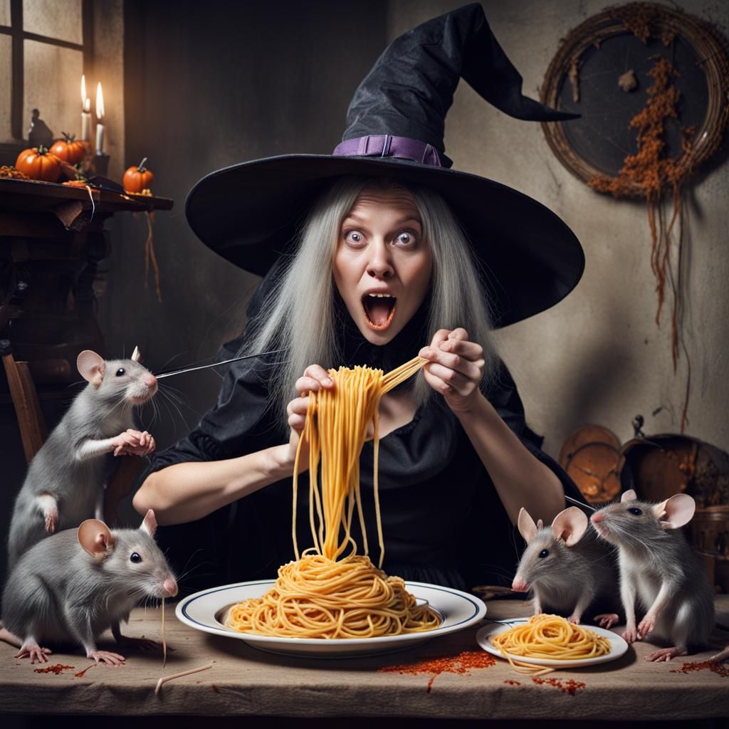 Disturbing Image: Witch's Unappetizing Meal