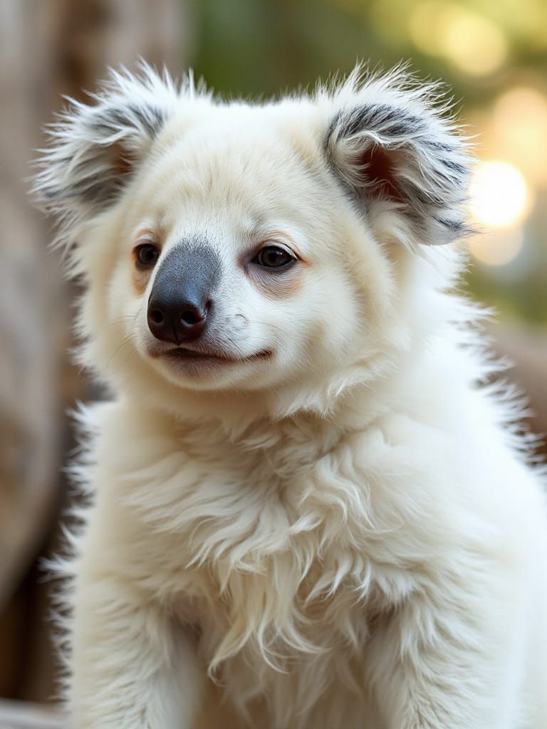 Koalapuppy: A Fluffy Hybrid in Realistic Portraiture