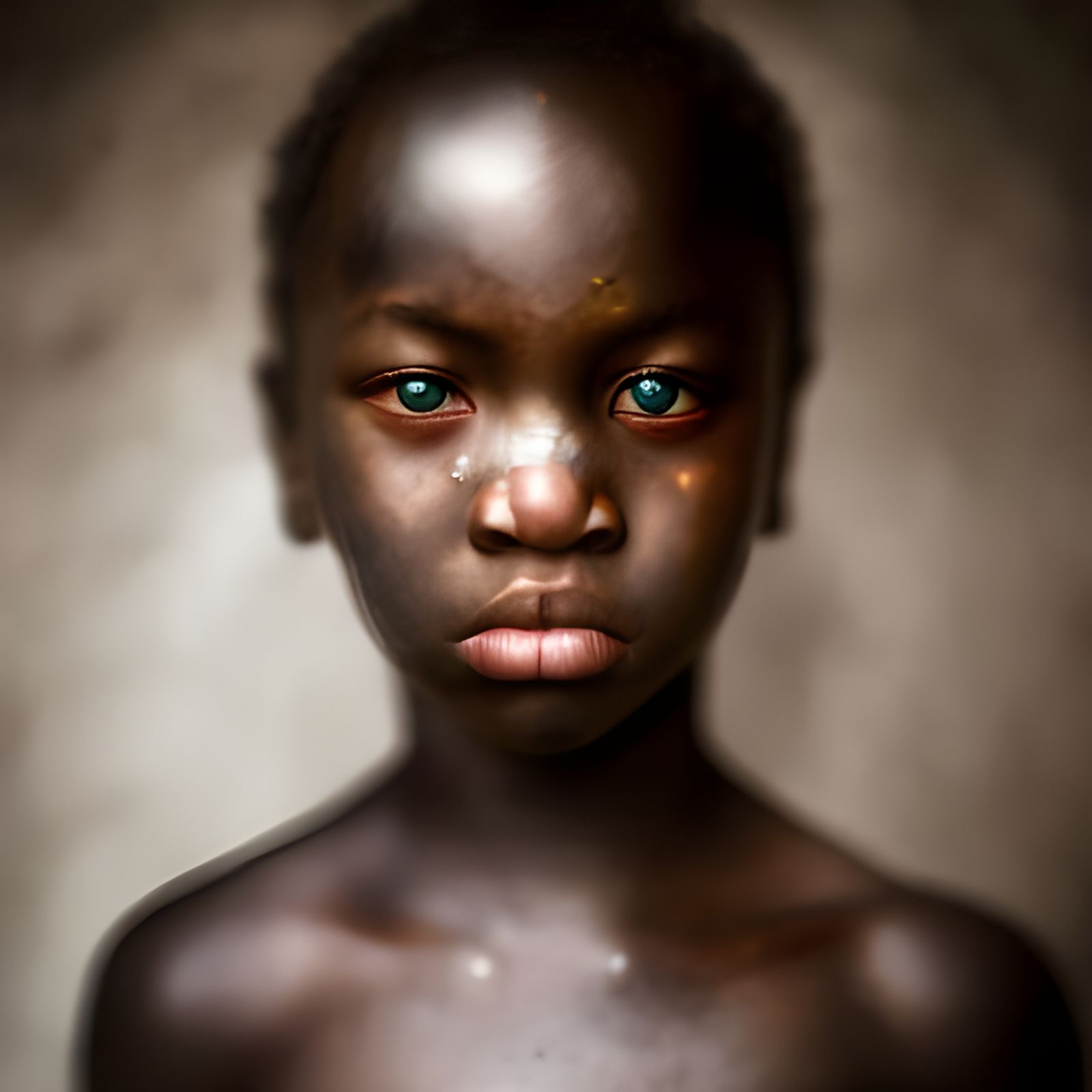 Beautiful Woman Portrait in Geometric Art Deco Style