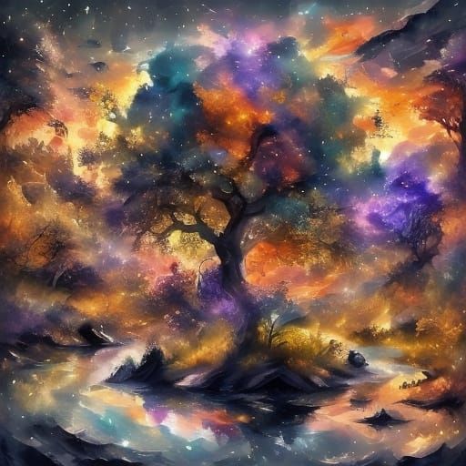 <lora:DUBLEX vDS8:1.0> <lora:FantasyMushroom:1.0> <lora:DreamS X Fantasy:1.0> <lora:Dreamshaper RoyJ:1.0> A lone canoe d...