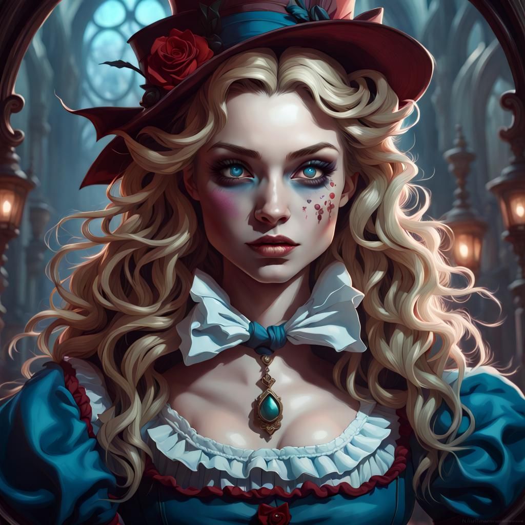 Alice in wonderland as a vampire
