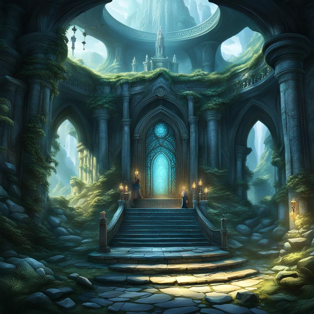 Sacred Healing Space: A Matte Painting