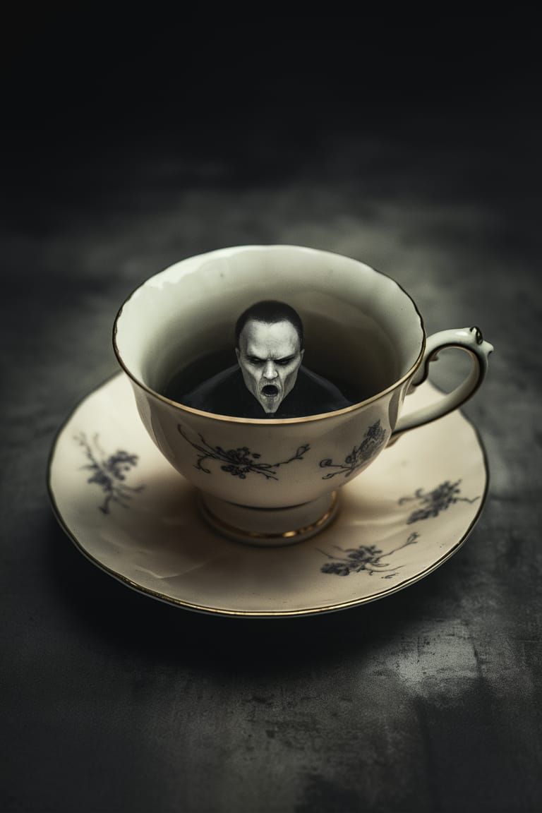 Vampire Teacup: A Karl Struss-Inspired Photograph