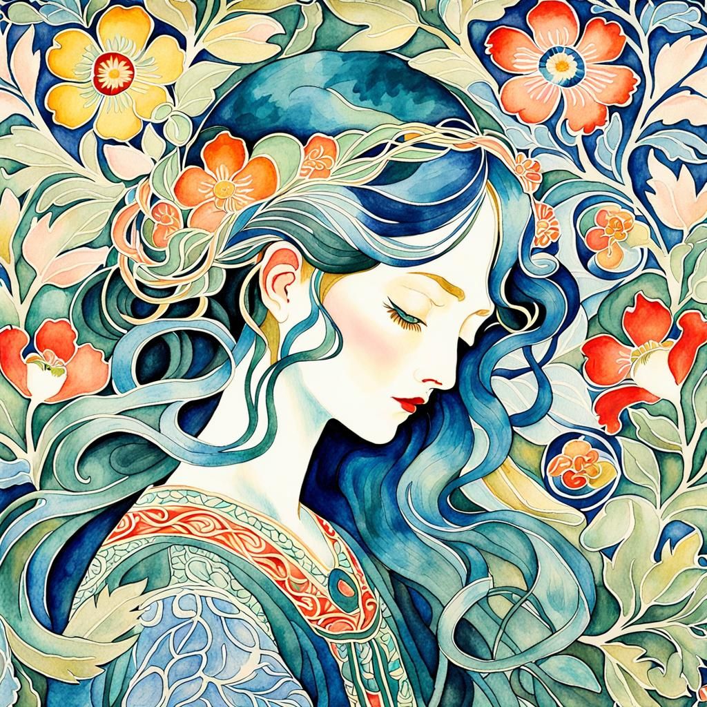 Whimsical Bloomsbury Group Florals in Dreamy Watercolor