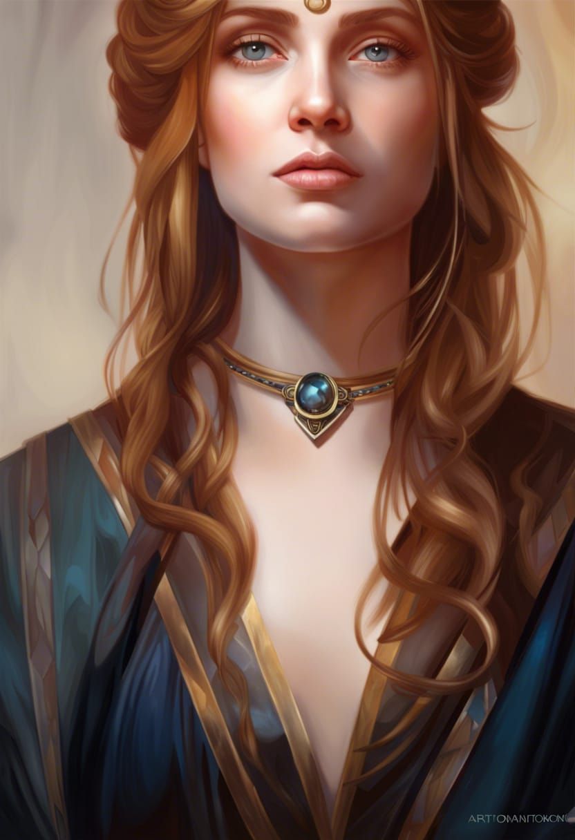 Jedi Lady in Renaissance Painting Style