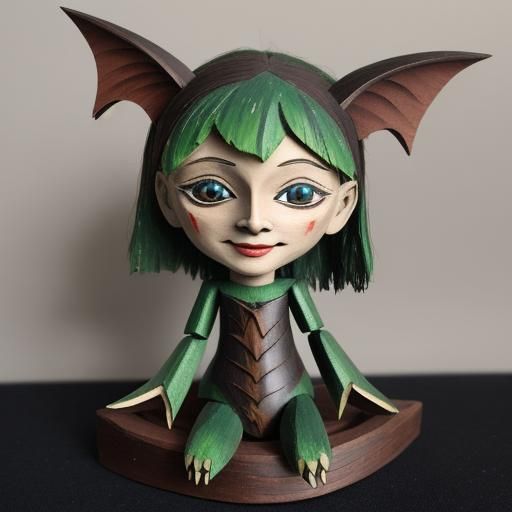 Carved Wooden Puppet of a Changeling