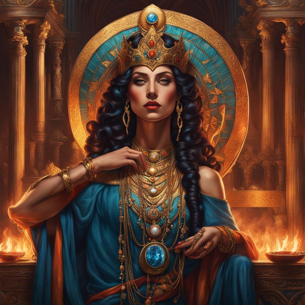 Medea, Sorceress Princess in Maximalist Aesthetic