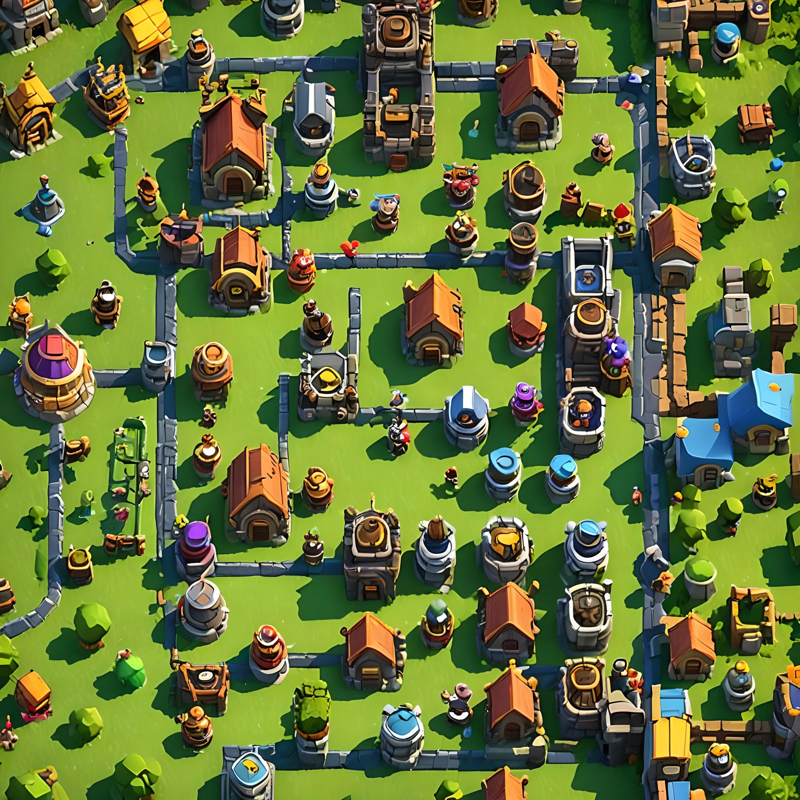 Clash Royale Game Logo in Cartoon Style