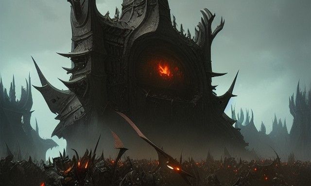 Evil Goblin Tribe in Dark Fantasy Style