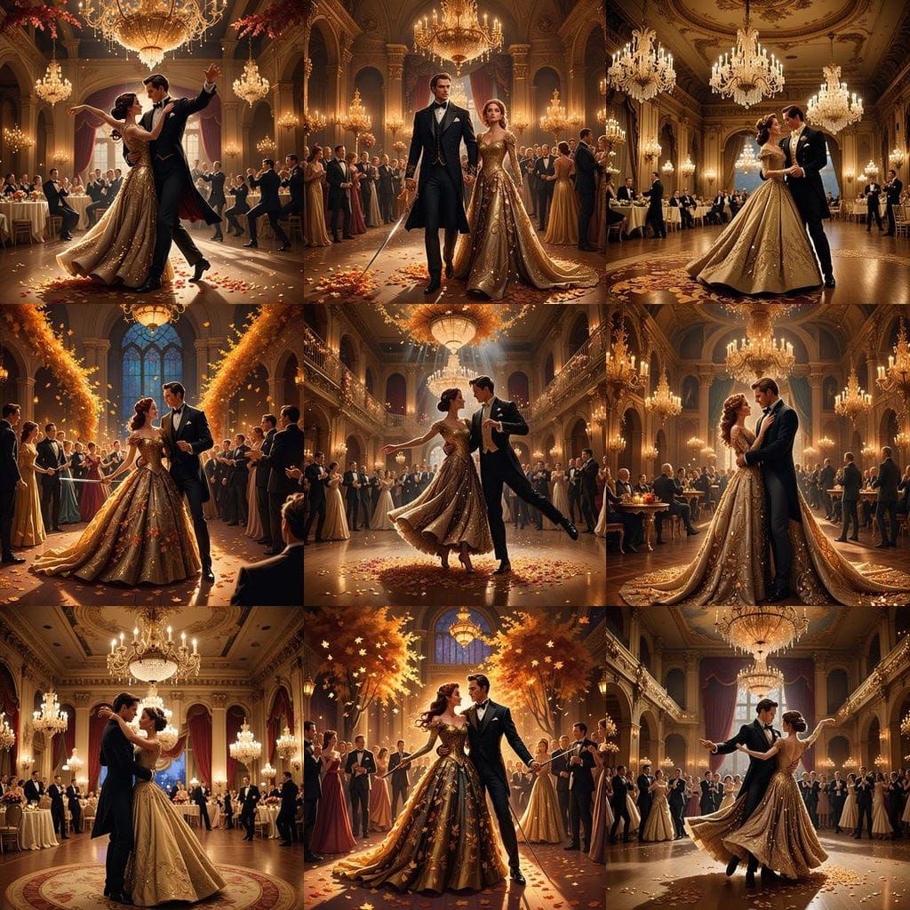 Disney Musical Ballroom with Autumn Leaves