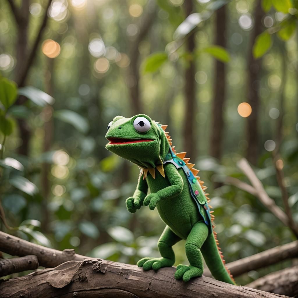 Chuck the Chameleon Muppet