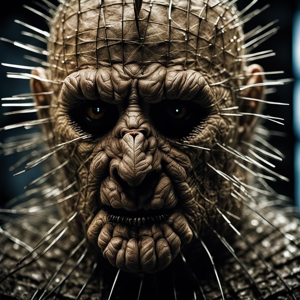 Hyperrealistic Female Pinhead as Sasquatch