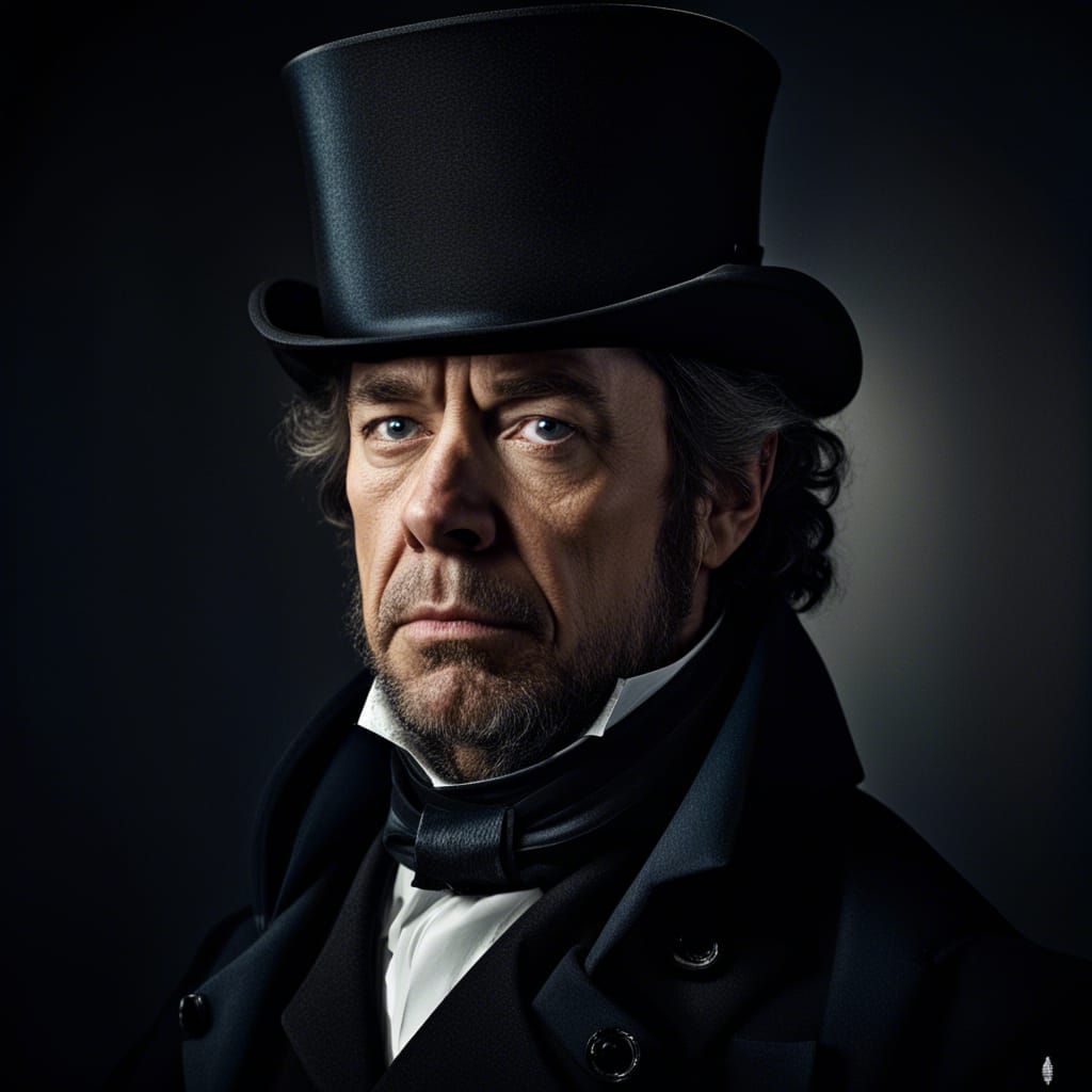 Javert Portrait with Dramatic Lighting and Sharp Focus