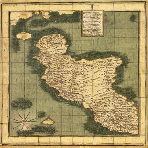 Mythical Parchment Map for Dungeons and Dragons