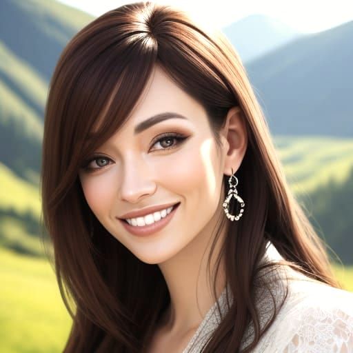 Smiling Portrait with Stunning Background