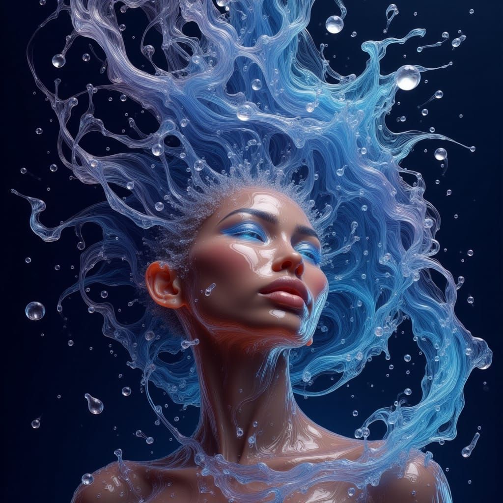 Divine Afro-Latina Being of Molten Light