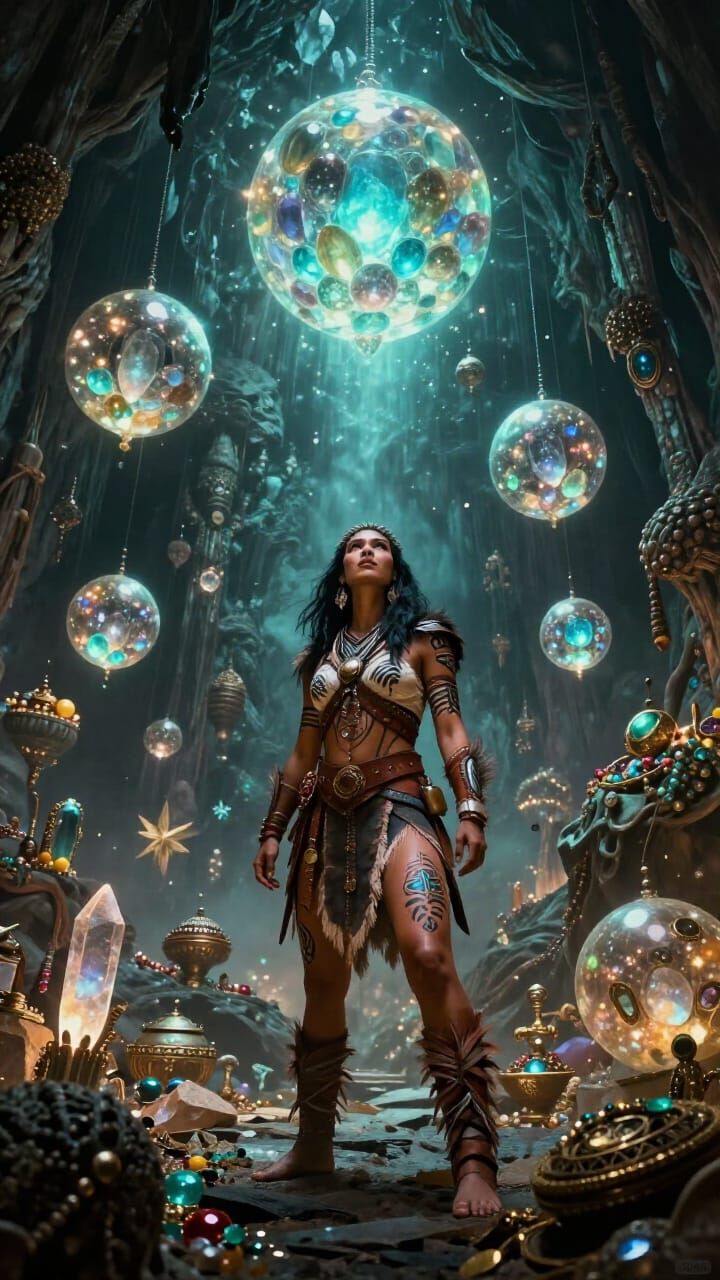 Amazon Warrior Discovers Crystal Cave of Treasures