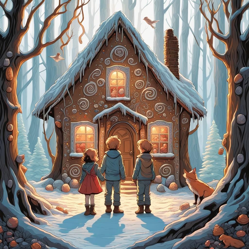 Hansel & Gretel: Art Nouveau Gingerbread House