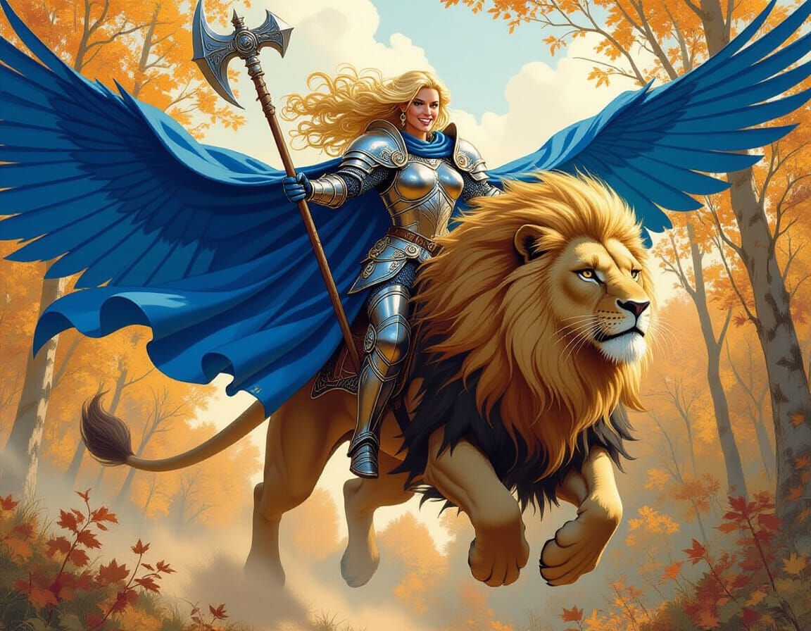 Lady Valerya and loyal Thundergrowl