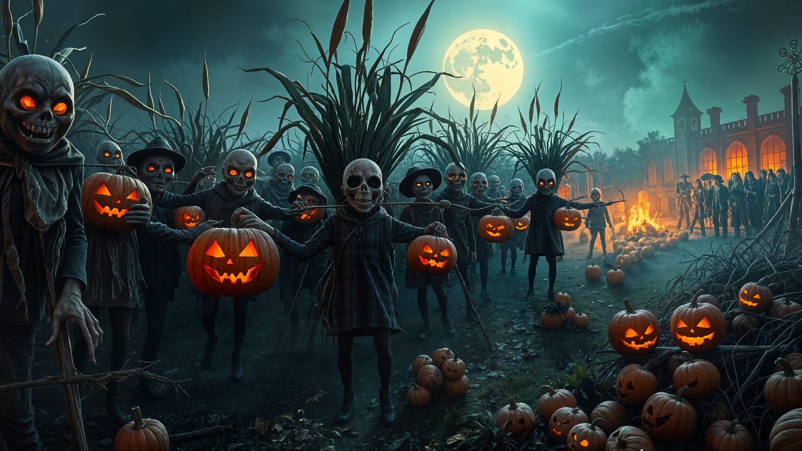 Undead Celebrate Spooky Halloween Harvest Festival