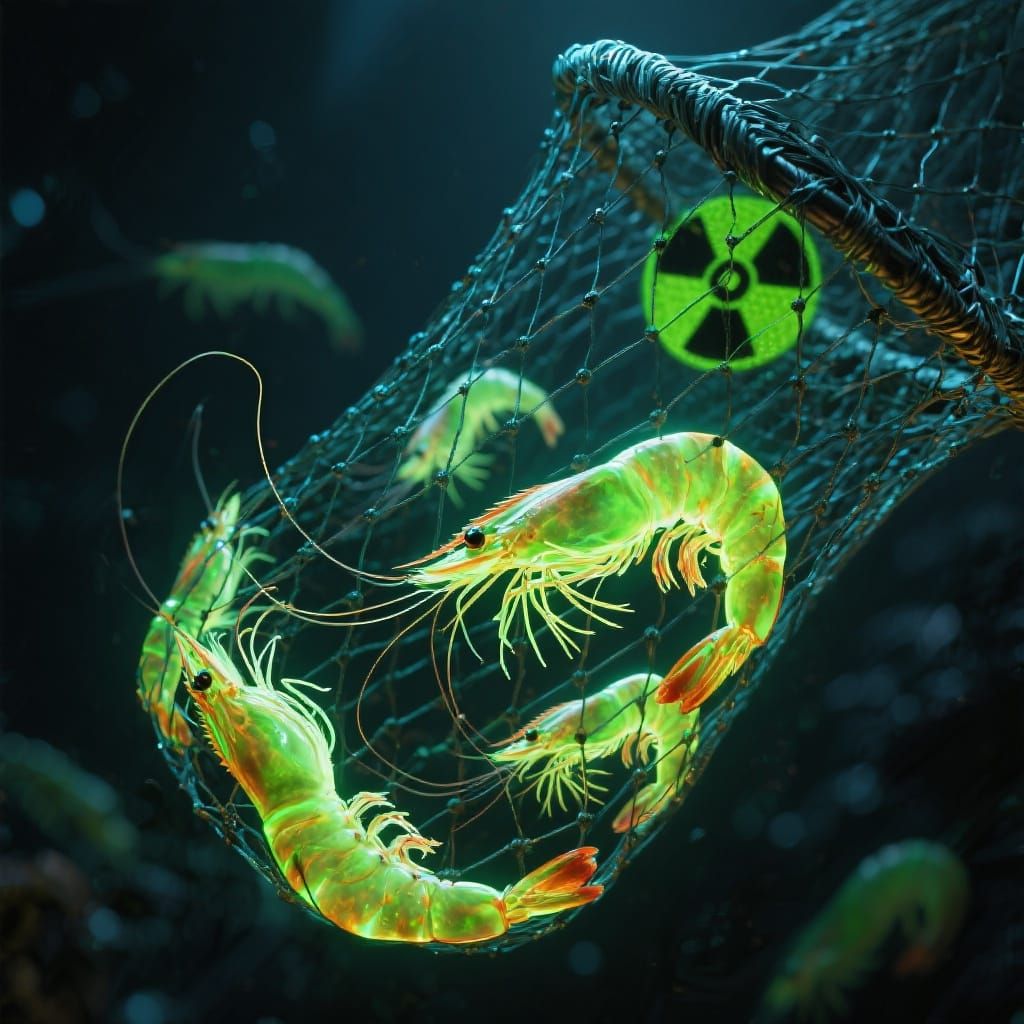 Radioactive Shrimp Caught in Giant Net