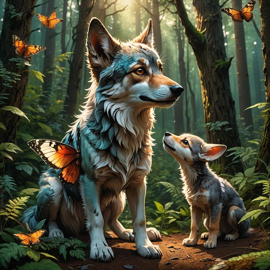 Can we eat the butterflies, Papa?