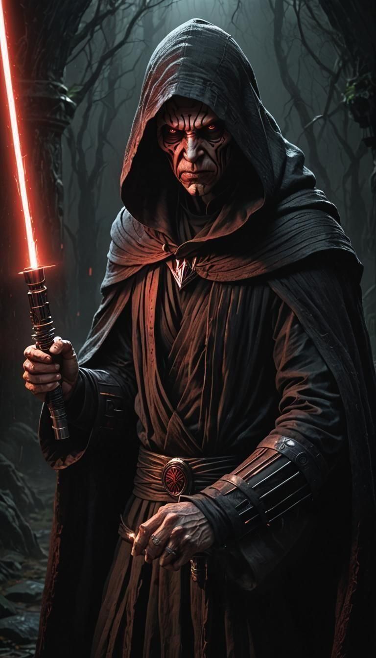 Sith Gollum with Menorah Lightsaber