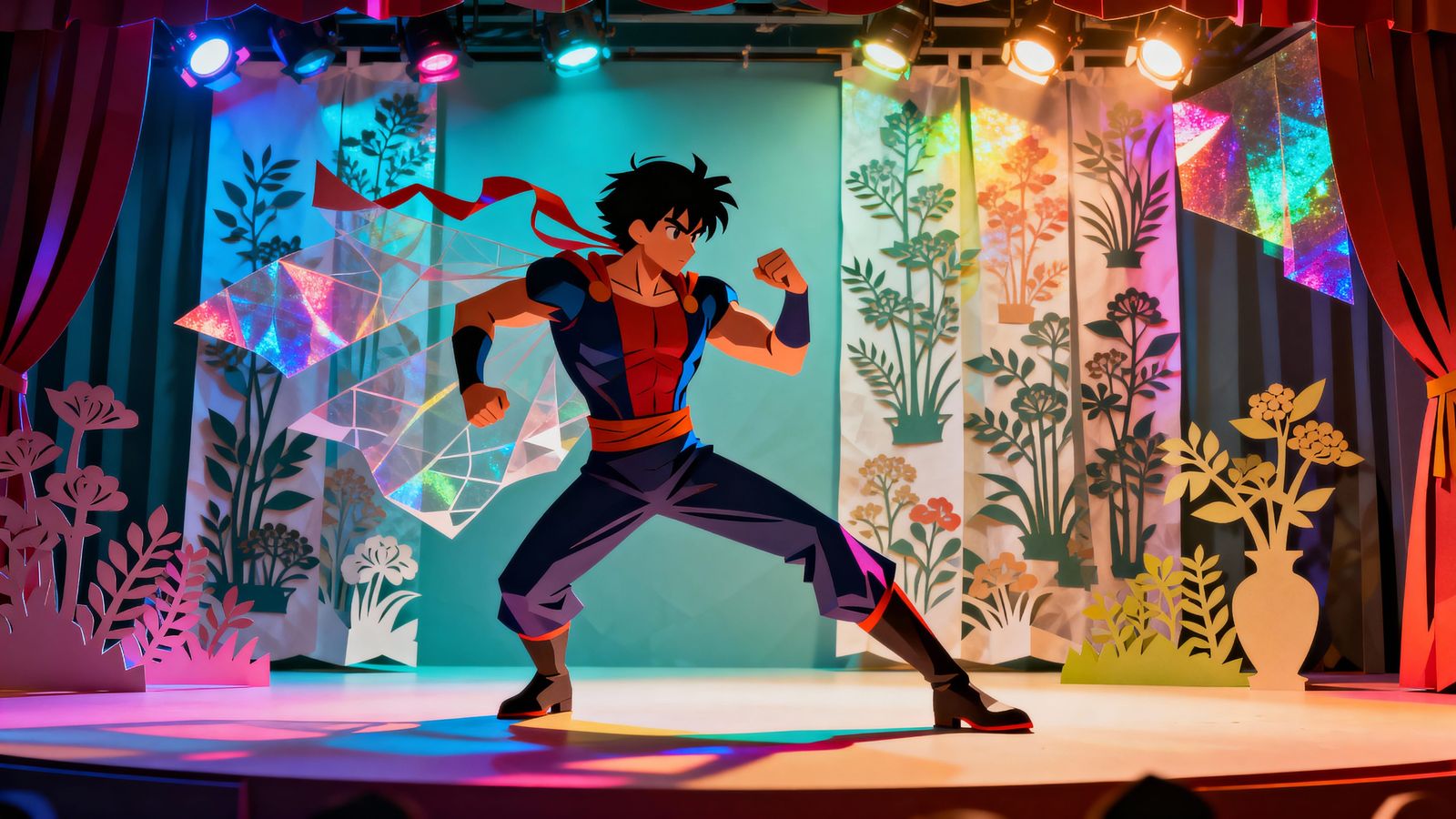 action hero in action