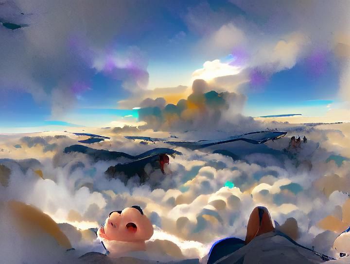 Ethereal View Above the Clouds
