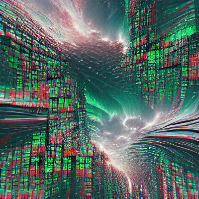 Abstract Matrix Digital Art