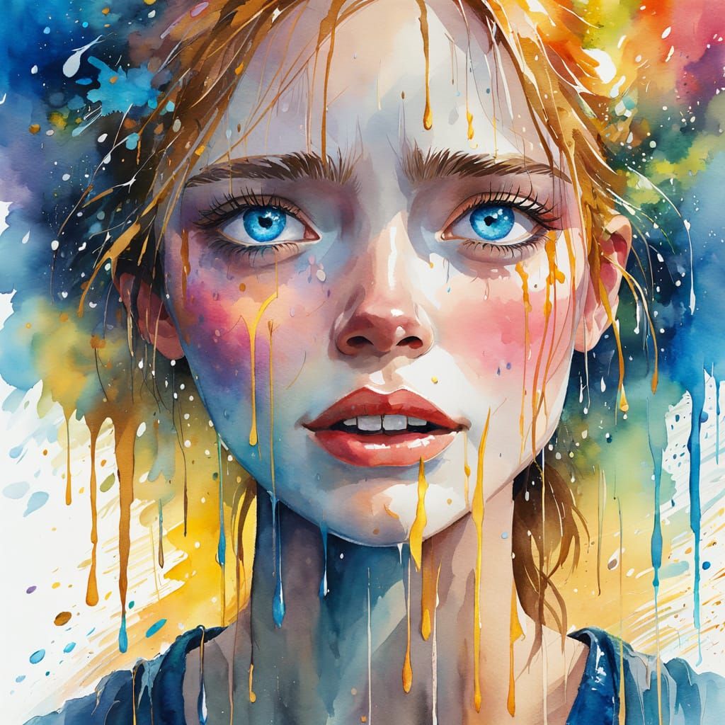 Blue Eyes Crying in the Rain, Soft Pastel Style