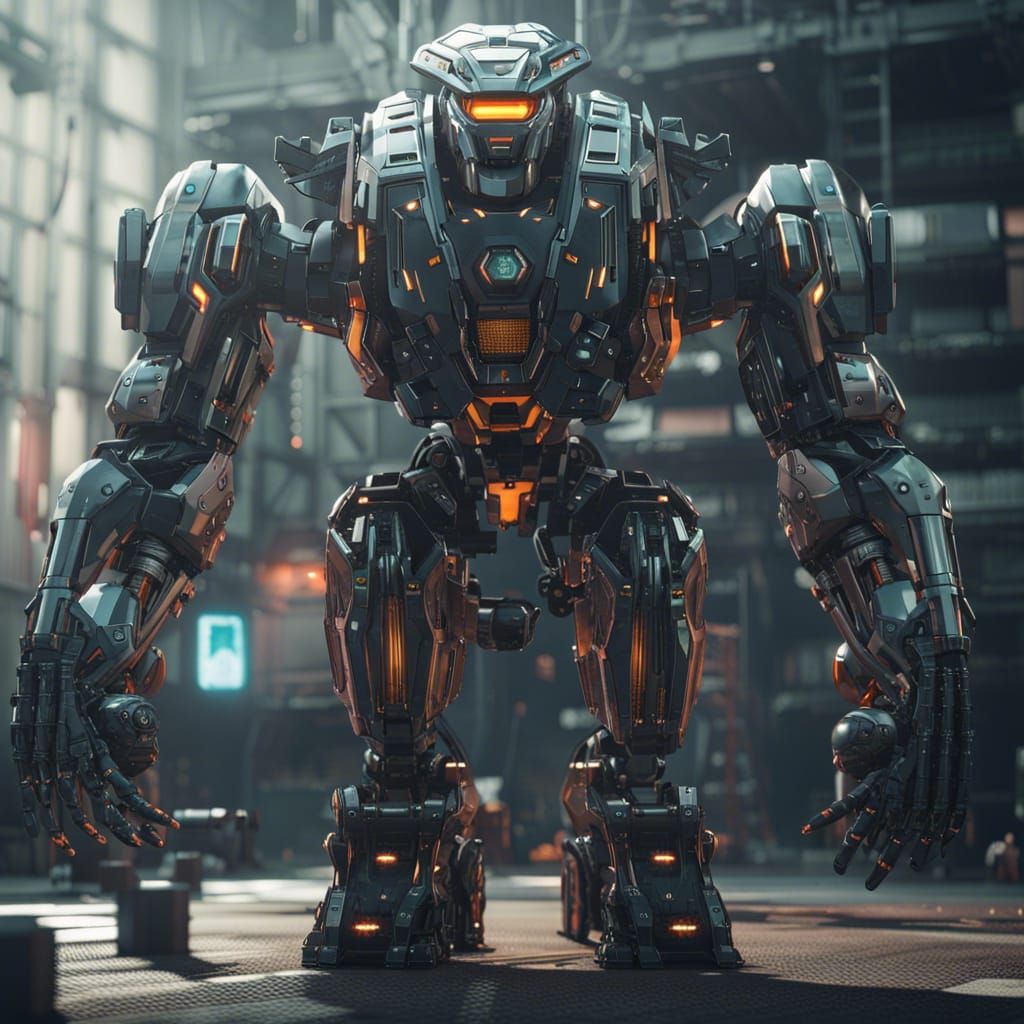 Epic Sci-Fi Jager Mech Render in 8K