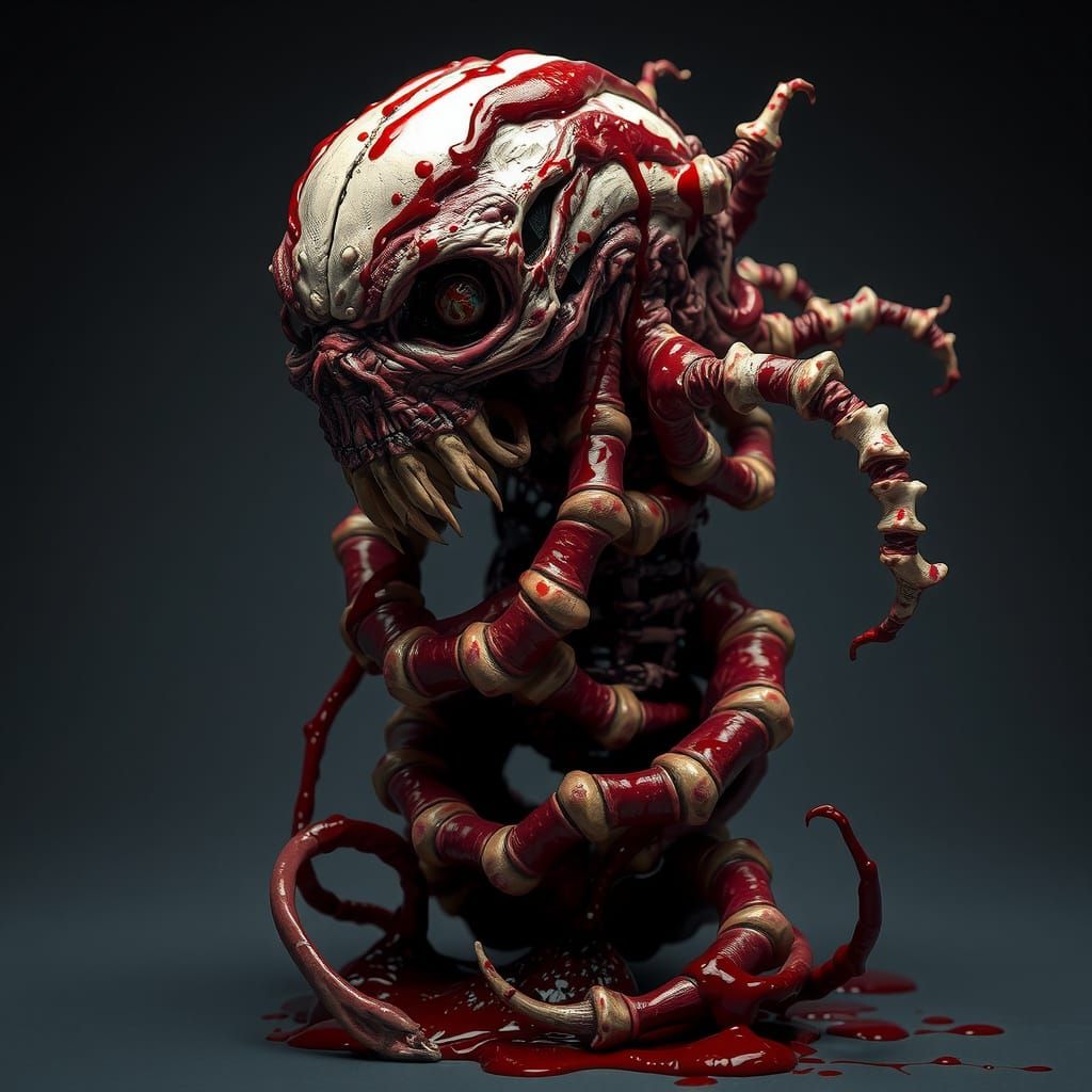 Disturbing Organic Entity in Biomechanical Style