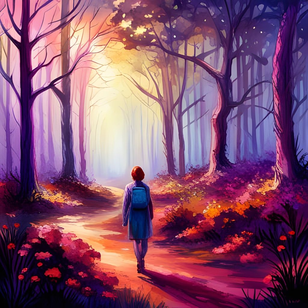 Fantasy Forest Walk for Mental Health in 3D