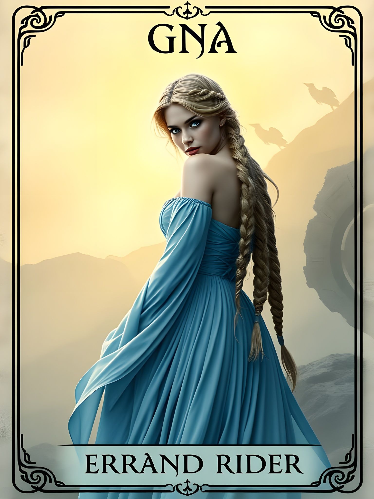 Norse Goddess in Cinematic Tarot Card