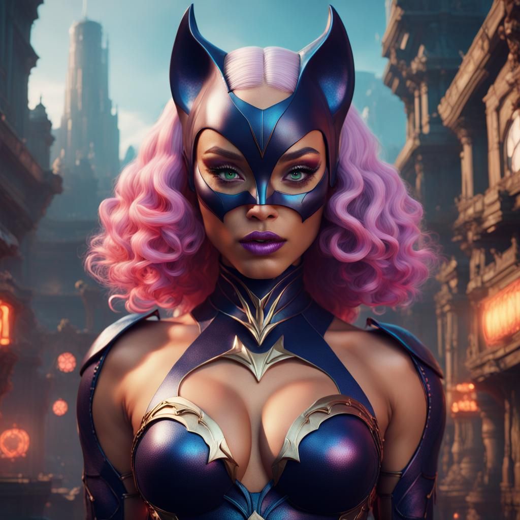 Doja Cat as Fantasy Woman, Detailed Matte Painting