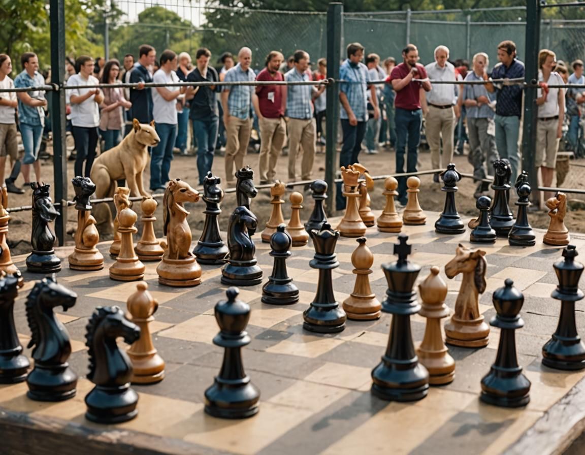 Chess Piece Animals in Zoo Menagerie