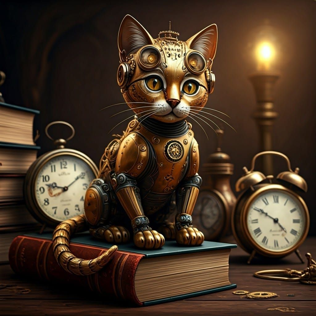 Steampunk Kitten